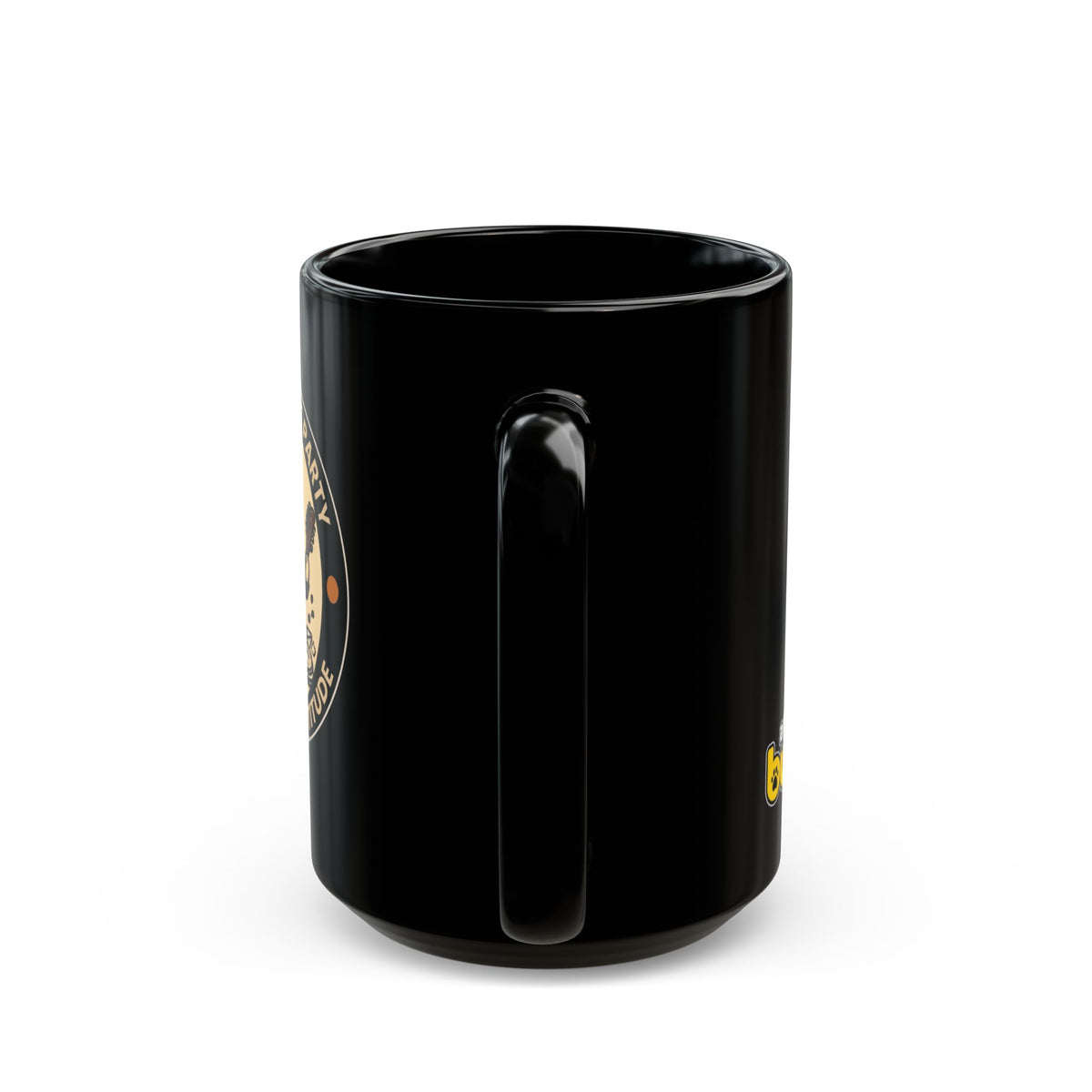Rock Cat Mug – Funny Black Coffee Cup for Cat Lovers – Crashing The Party