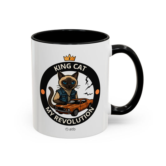 Funny Cat Mug – Funny Coffee Cup for Cat Lovers – King Cat