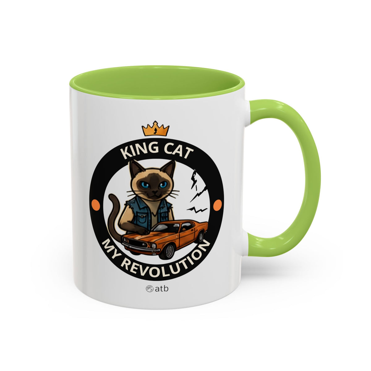 Funny Cat Mug – Funny Coffee Cup for Cat Lovers – King Cat