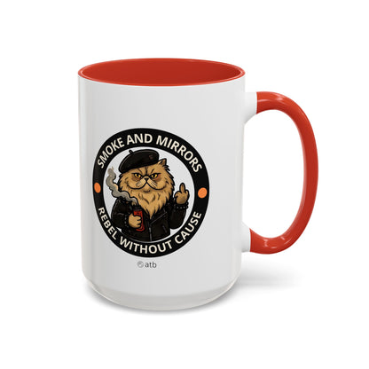 Funny Cat Mug – Funny Coffee Cup for Cat Lovers – Smoke And Mirrors