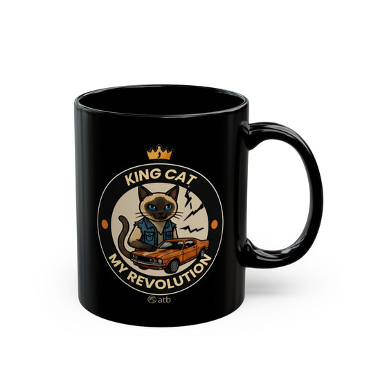 Rock Dog Mug – Funny Black Coffee Cup for Dog Lovers – King Cat