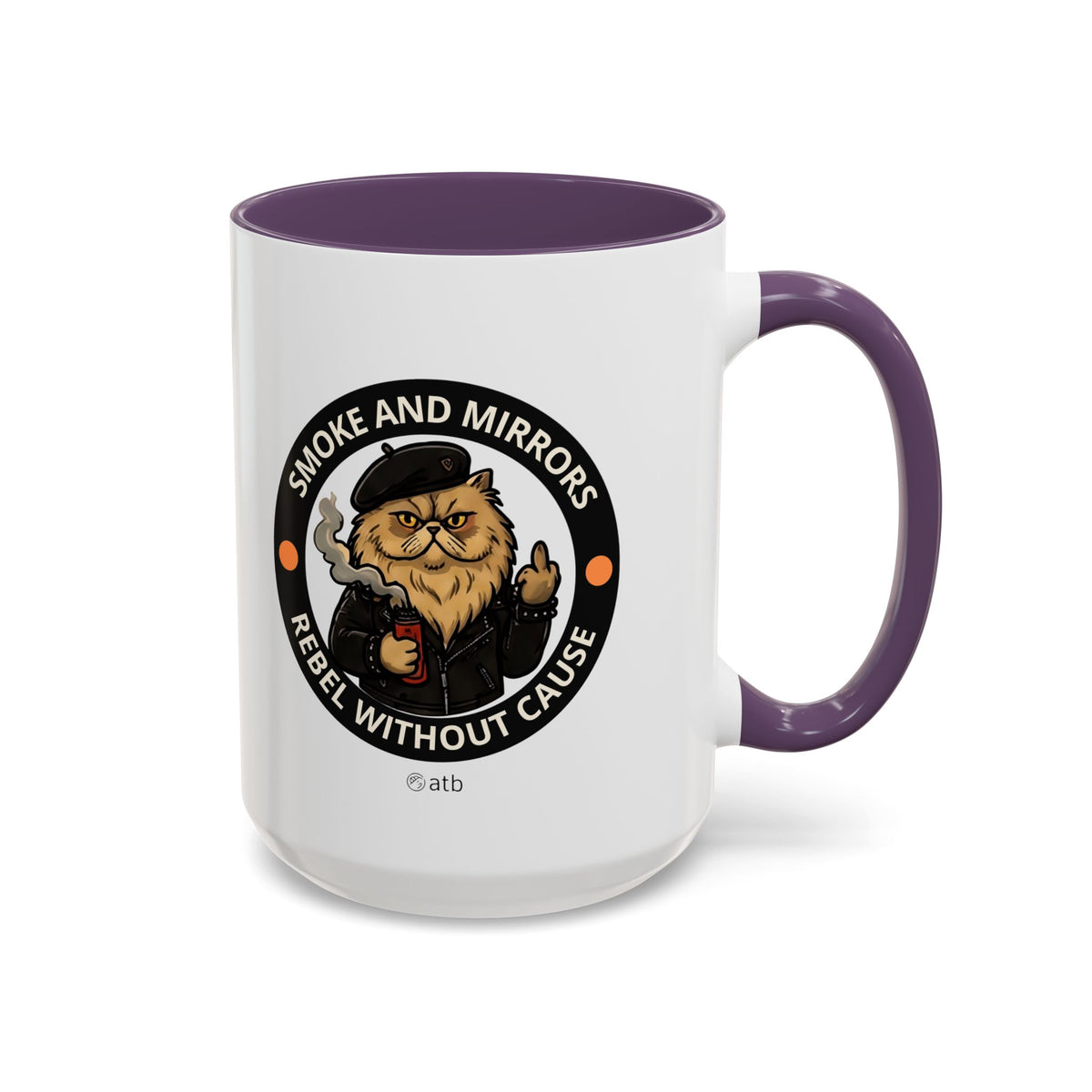 Funny Cat Mug – Funny Coffee Cup for Cat Lovers – Smoke And Mirrors