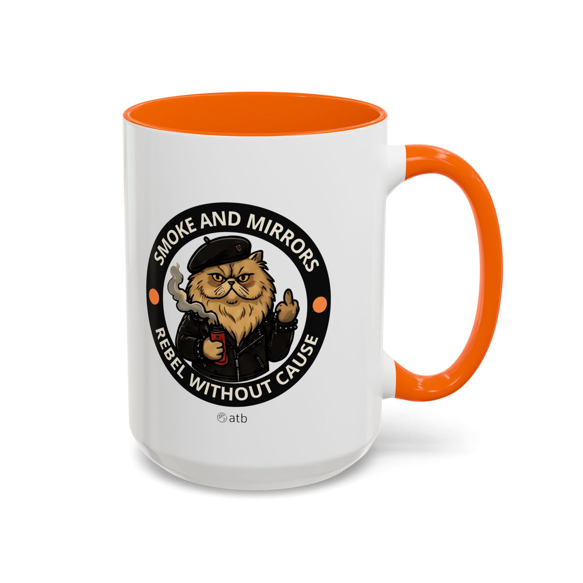 Funny Cat Mug – Funny Coffee Cup for Cat Lovers – Smoke And Mirrors