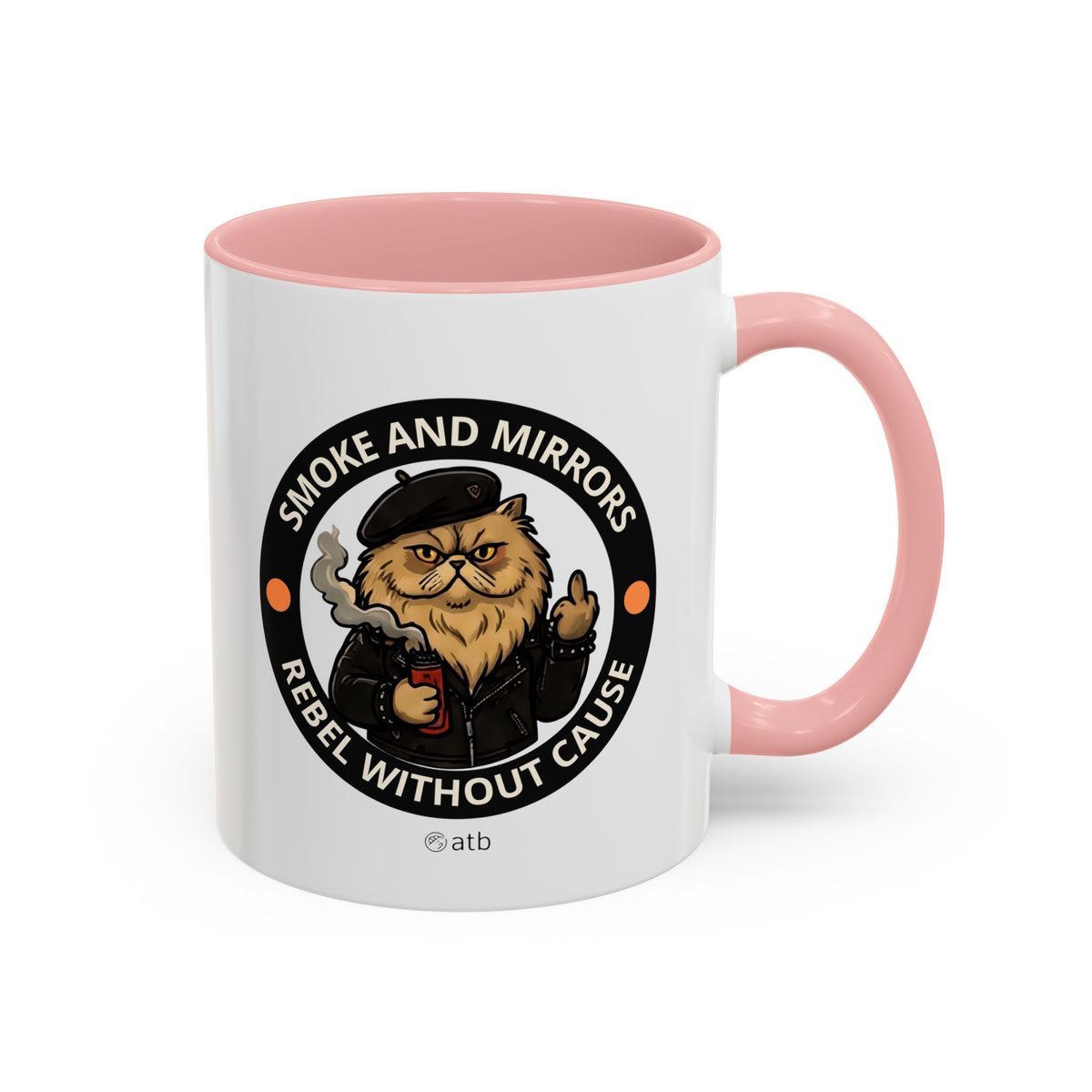 Funny Cat Mug – Funny Coffee Cup for Cat Lovers – Smoke And Mirrors