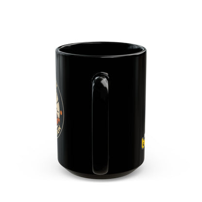 Rock Dog Mug – Funny Black Coffee Cup for Dog Lovers – King Cat