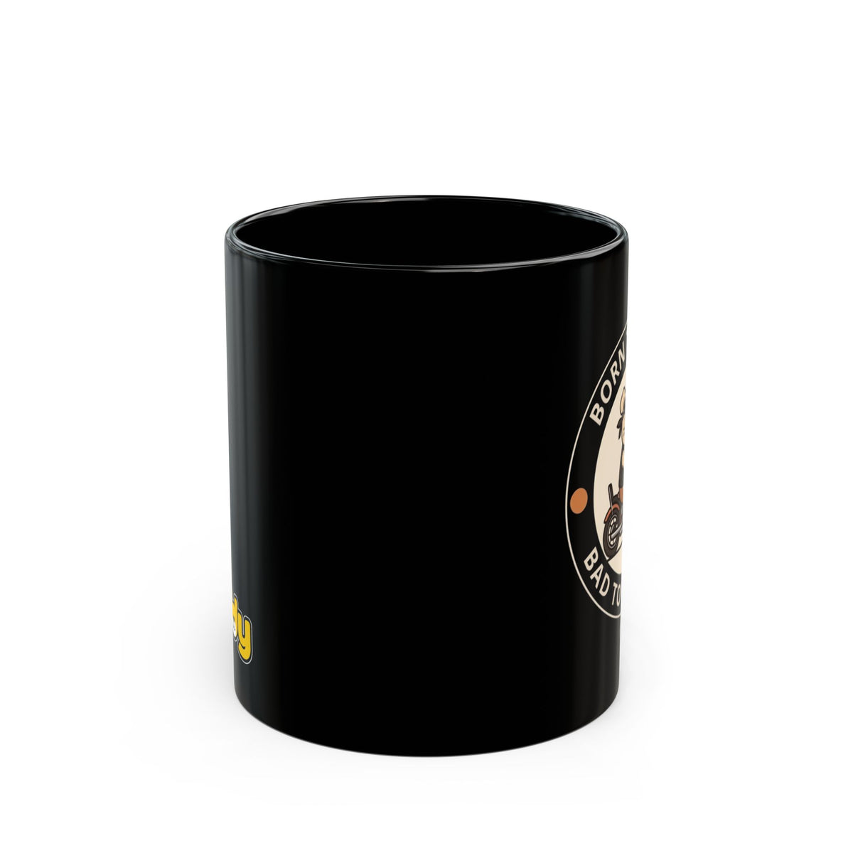 Rock Dog Mug – Funny Black Coffee Cup for Dog Lovers – Born To Roam