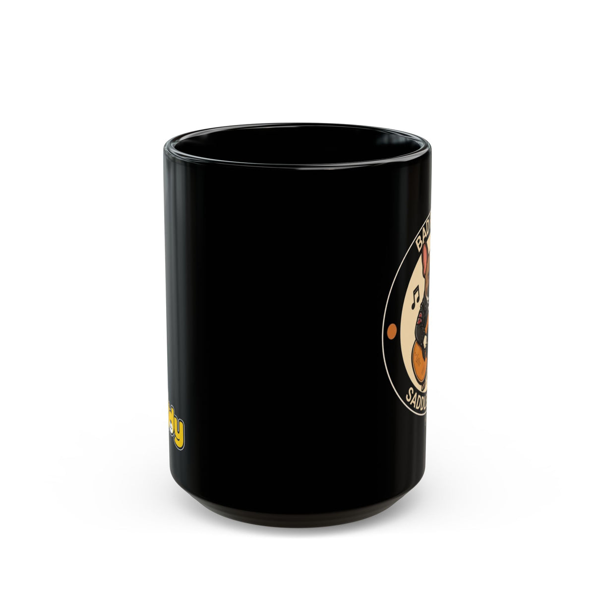 Rock Dog Mug – Funny Black Coffee Cup for Dog Lovers – Bad Paws