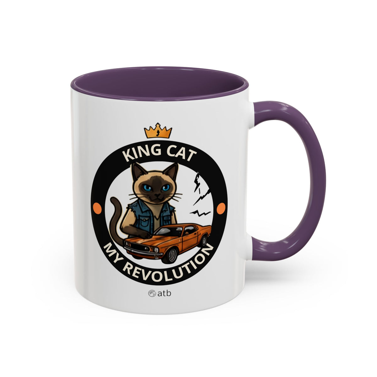 Funny Cat Mug – Funny Coffee Cup for Cat Lovers – King Cat