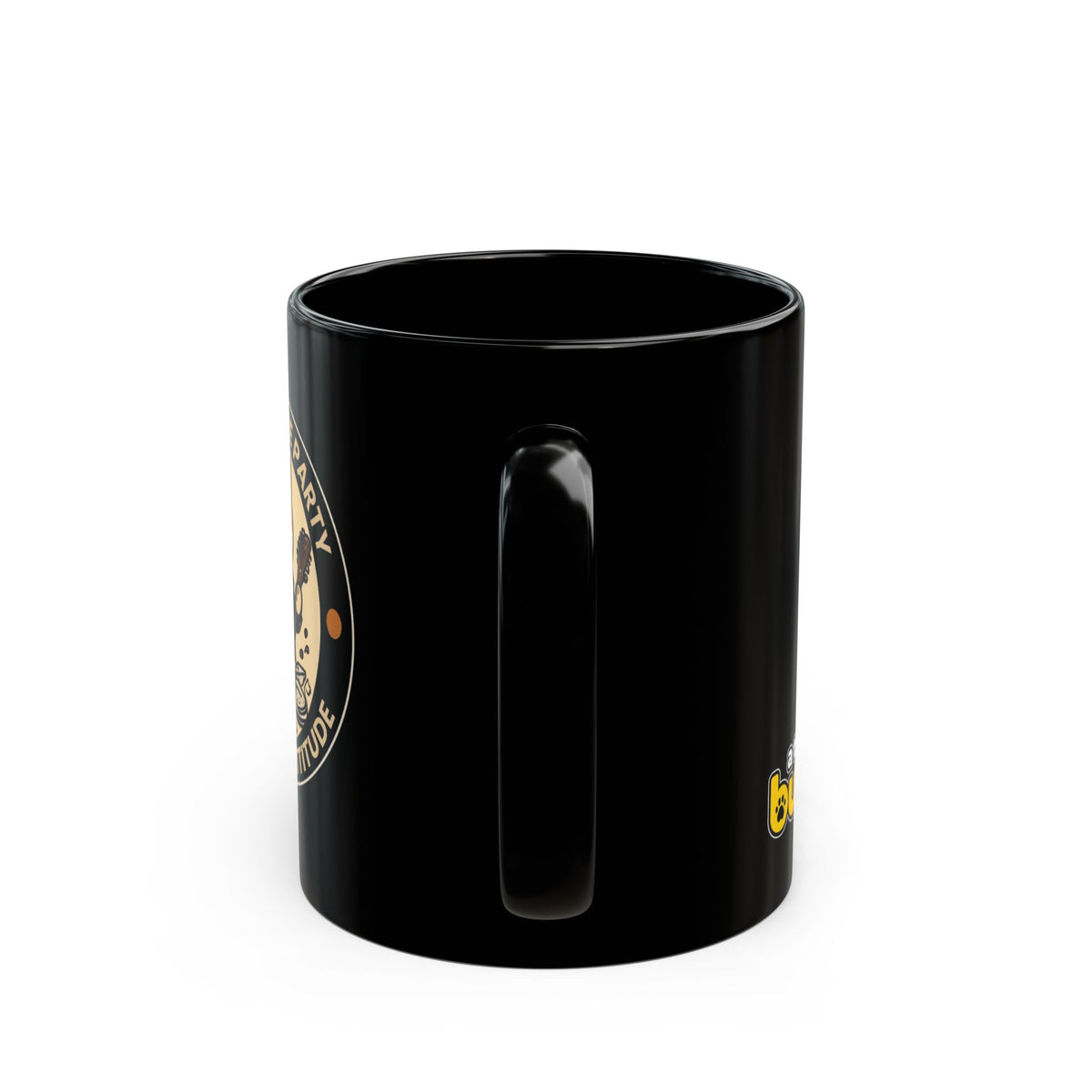 Rock Cat Mug – Funny Black Coffee Cup for Cat Lovers – Crashing The Party