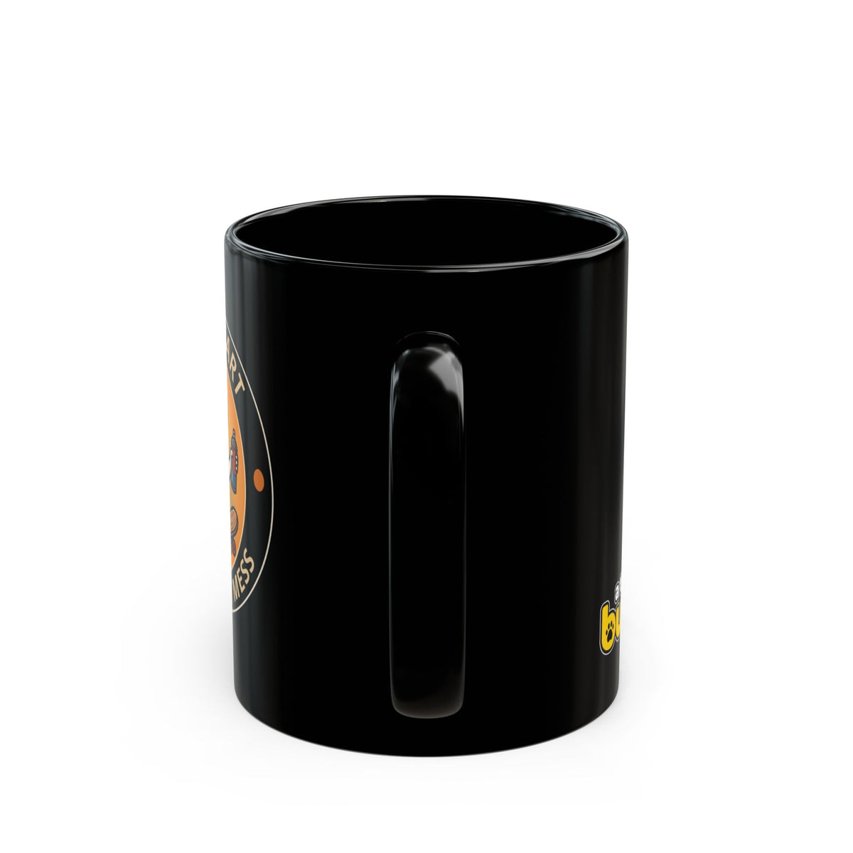 Rock Dog Mug – Funny Black Coffee Cup for Dog Lovers – Wild Heart