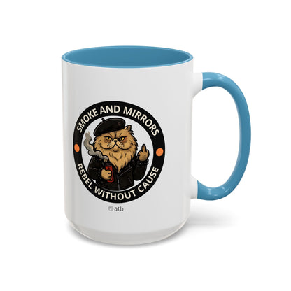 Funny Cat Mug – Funny Coffee Cup for Cat Lovers – Smoke And Mirrors