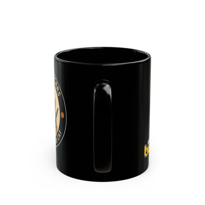 Rock Cat Mug – Funny Black Coffee Cup for Cat Lovers – I Snore, I Scars