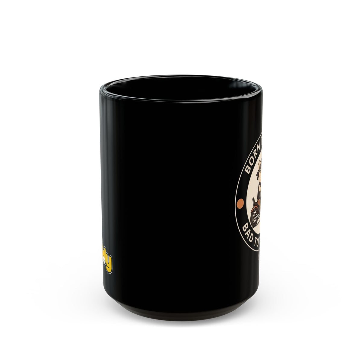 Rock Dog Mug – Funny Black Coffee Cup for Dog Lovers – Born To Roam