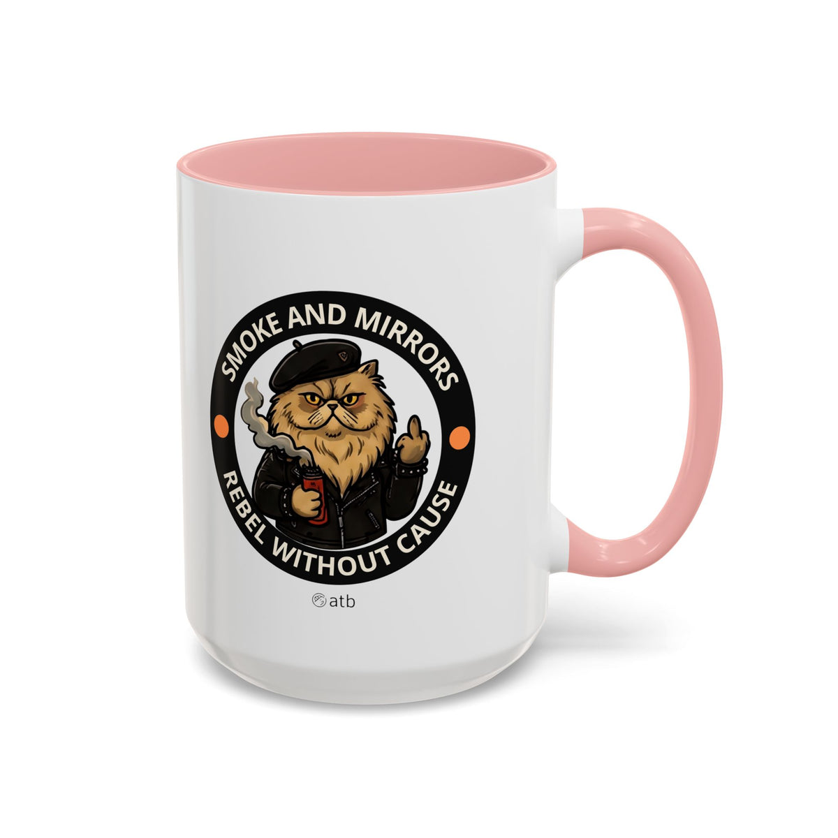 Funny Cat Mug – Funny Coffee Cup for Cat Lovers – Smoke And Mirrors