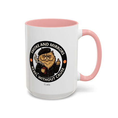 Funny Cat Mug – Funny Coffee Cup for Cat Lovers – Smoke And Mirrors
