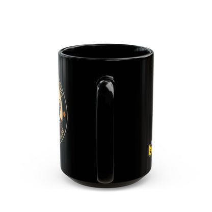 Rock Dog Mug – Funny Black Coffee Cup for Dog Lovers – Groove Mechanic