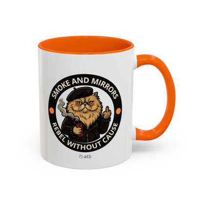 Funny Cat Mug – Funny Coffee Cup for Cat Lovers – Smoke And Mirrors