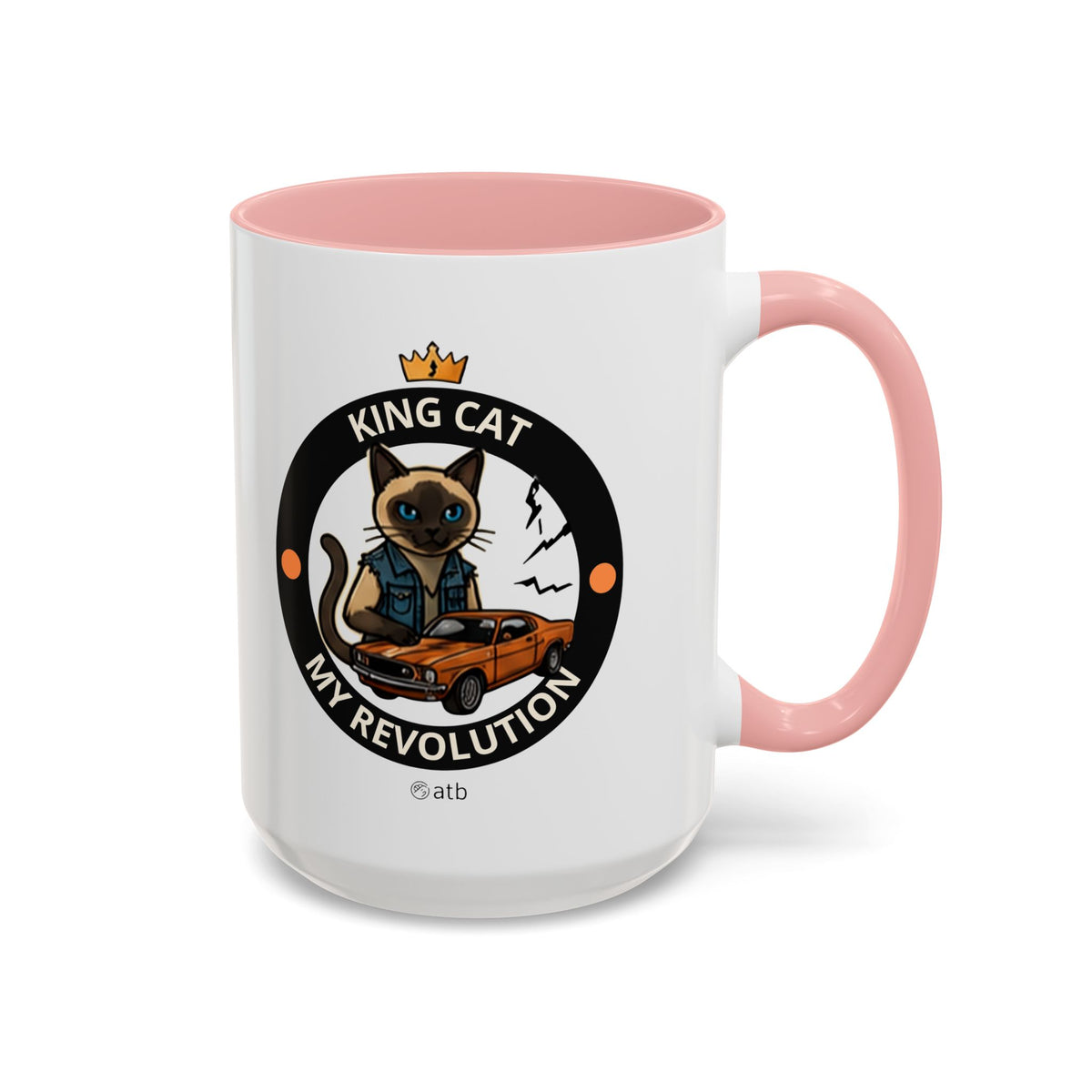 Funny Cat Mug – Funny Coffee Cup for Cat Lovers – King Cat
