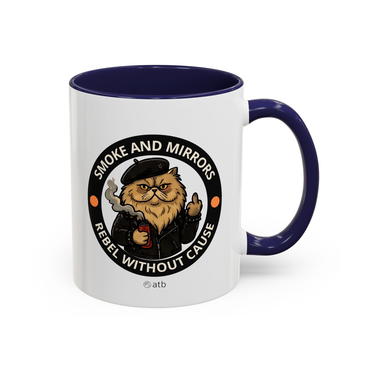 Funny Cat Mug – Funny Coffee Cup for Cat Lovers – Smoke And Mirrors