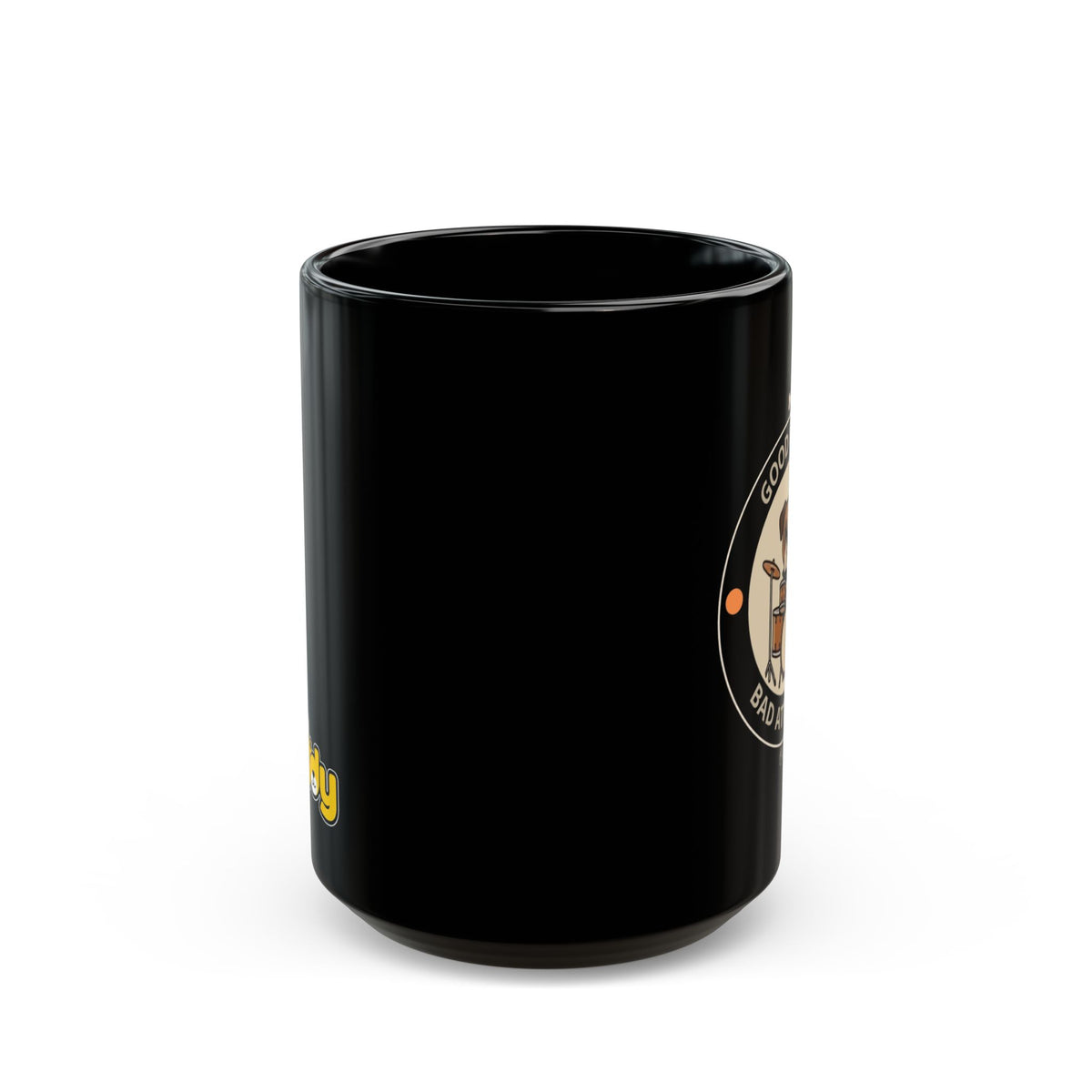 Rock Dog Mug – Funny Black Coffee Cup for Dog Lovers – Good Coffee