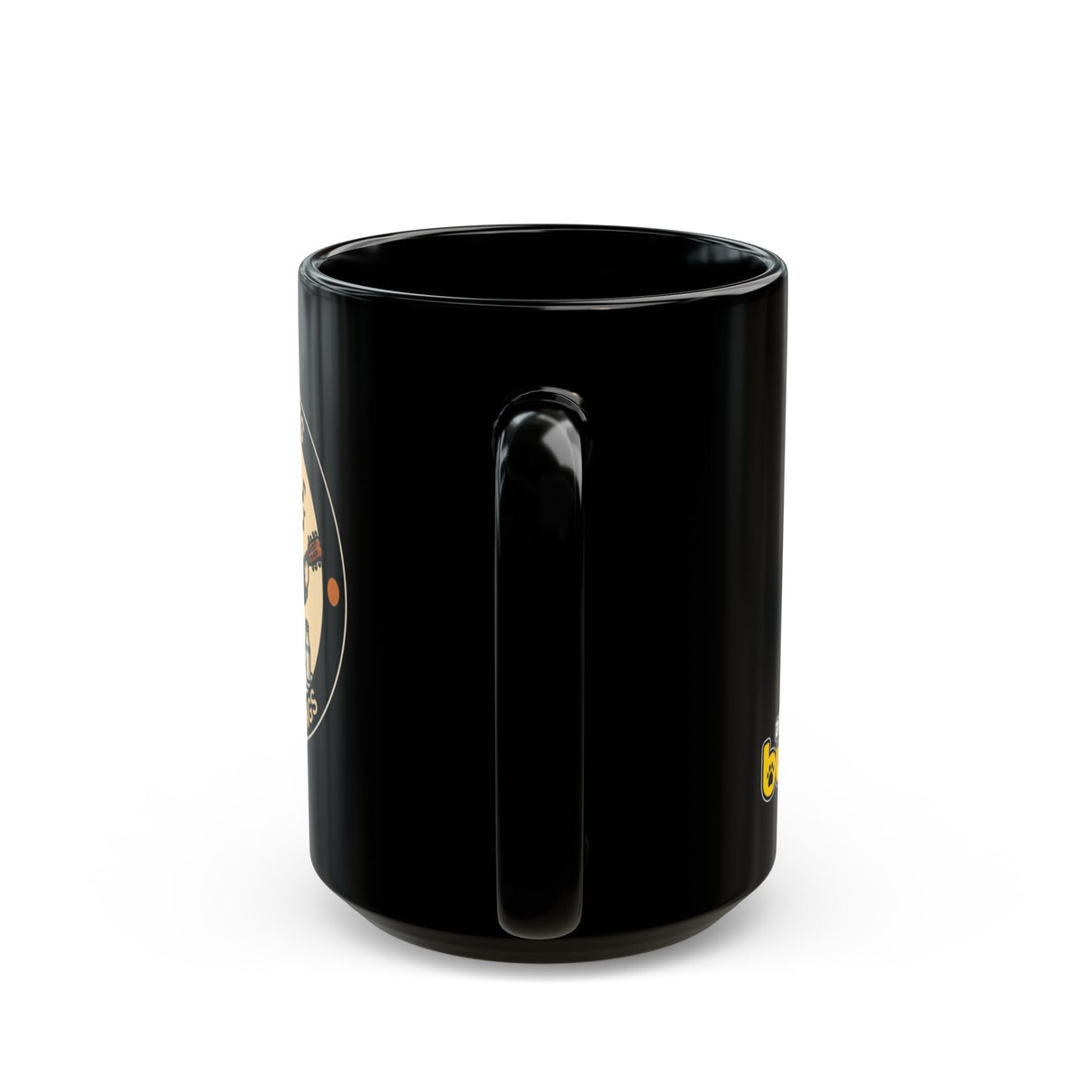 Rock Dog Mug – Funny Black Coffee Cup for Dog Lovers – Bad Paws