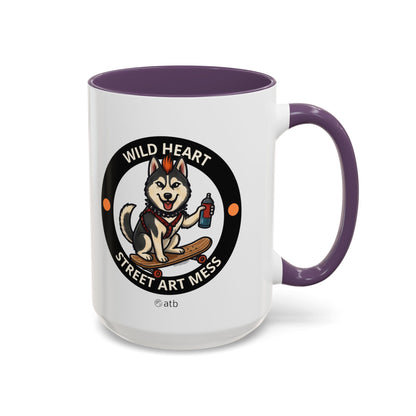 Funny Dog Mug – Funny Coffee Cup for Dog Lovers – Wild Heart