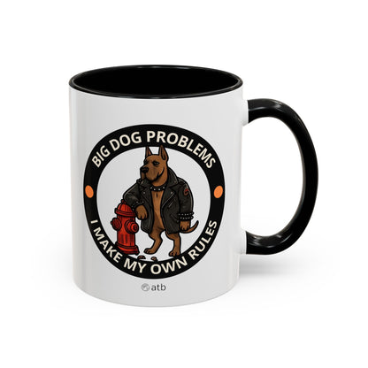 Funny Dog Mug – Funny Coffee Cup for Dog Lovers – Big Dog Problems