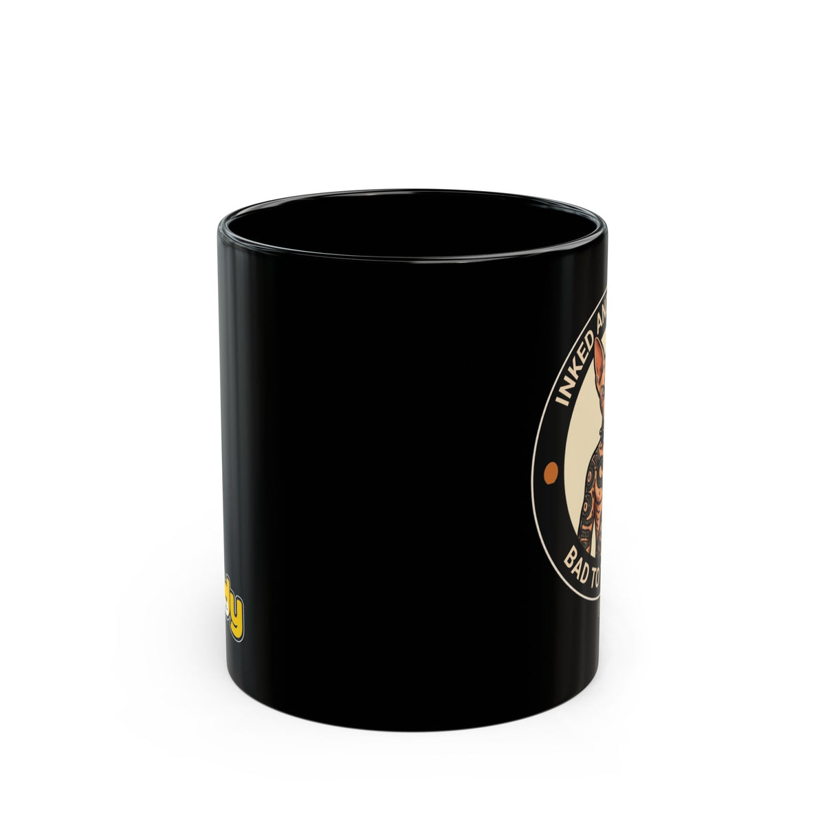 Rock Cat Mug – Funny Black Coffee Cup for Cat Lovers – Inked And Unafraid