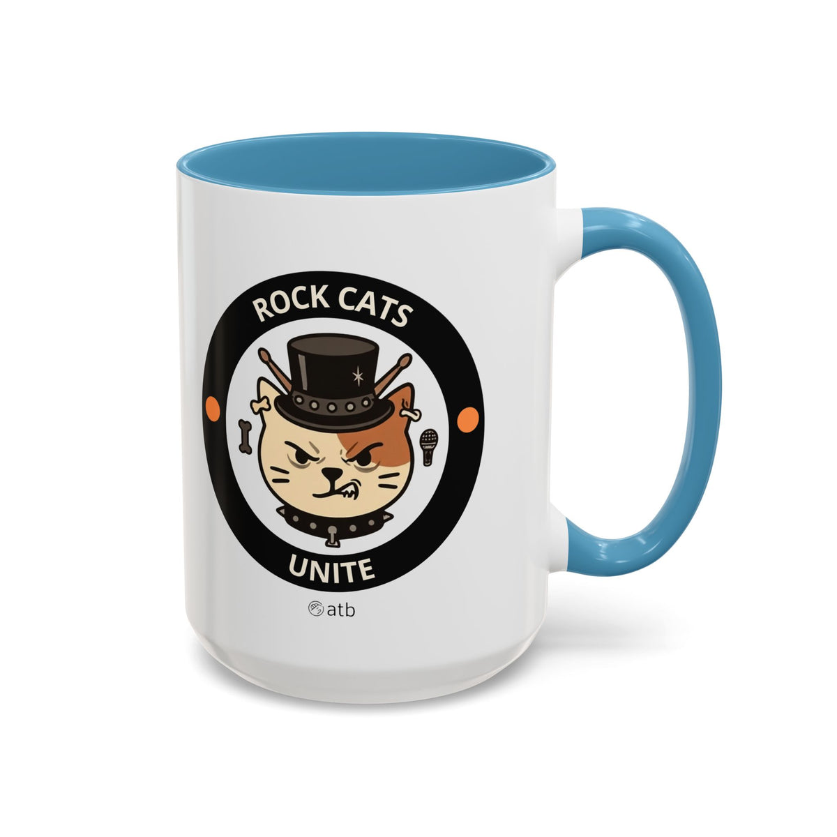 Funny Cat Mug – Funny Coffee Cup for Cat Lovers – Rock Cats
