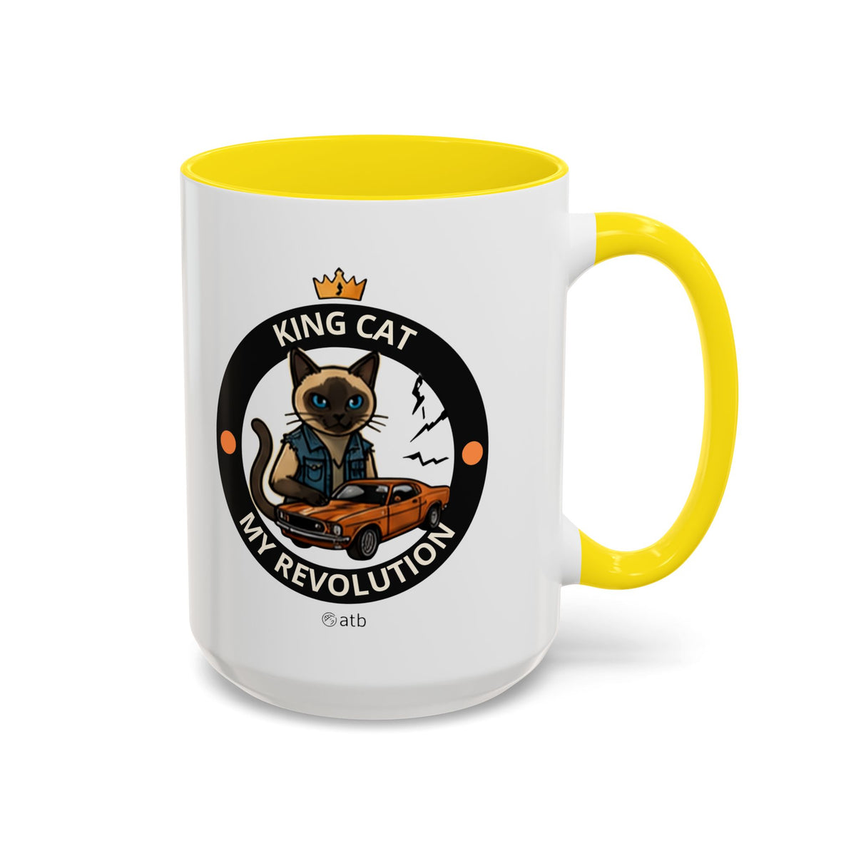 Funny Cat Mug – Funny Coffee Cup for Cat Lovers – King Cat