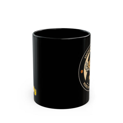 Rock Cat Mug – Funny Black Coffee Cup for Cat Lovers – Smoke And Mirrors