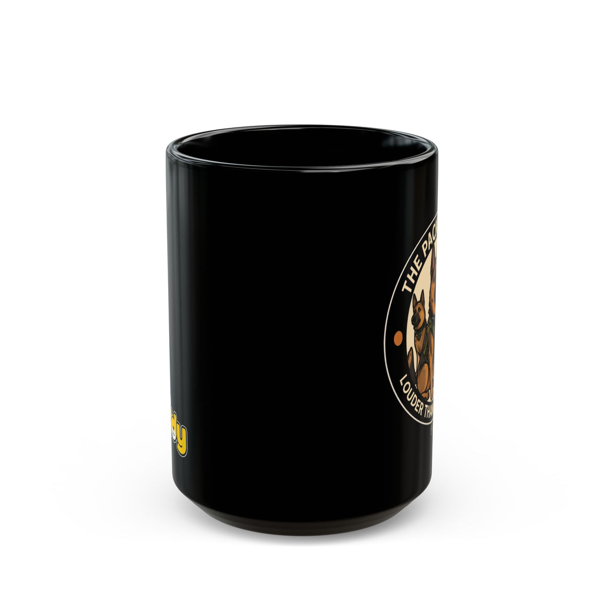 Rock Dog Mug – Funny Black Coffee Cup for Dog Lovers – The Pack Leader