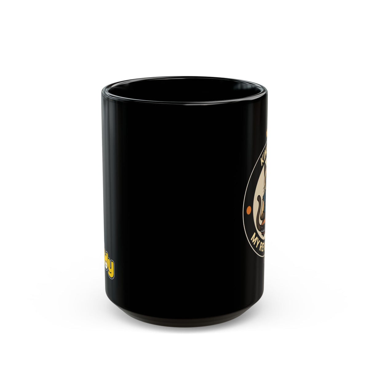 Rock Dog Mug – Funny Black Coffee Cup for Dog Lovers – King Cat