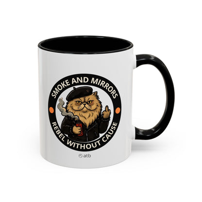 Funny Cat Mug – Funny Coffee Cup for Cat Lovers – Smoke And Mirrors