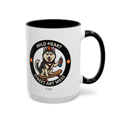 Funny Dog Mug – Funny Coffee Cup for Dog Lovers – Wild Heart