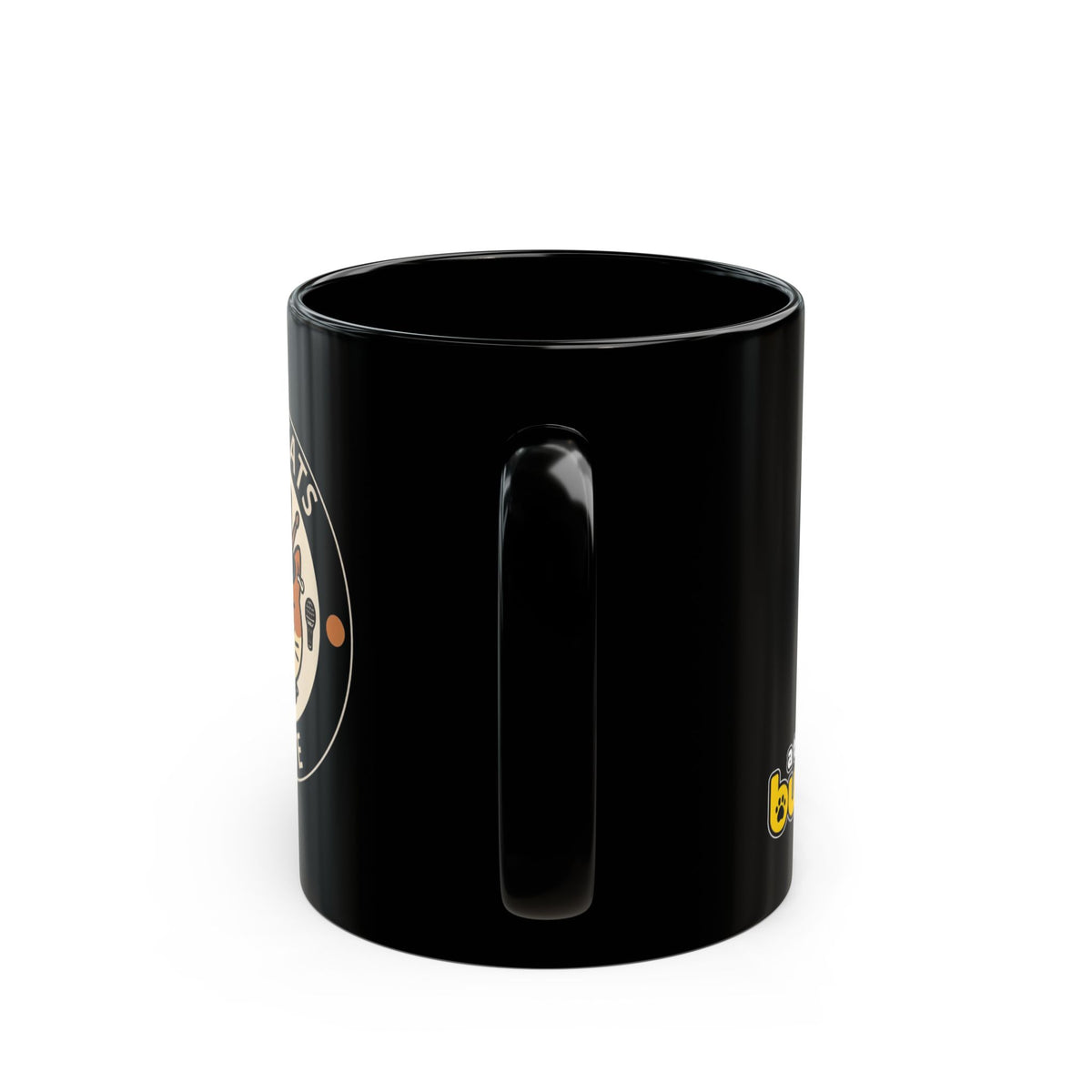 Rock Cat Mug – Funny Black Coffee Cup for Cat Lovers – Rock Cats