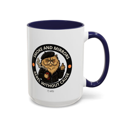 Funny Cat Mug – Funny Coffee Cup for Cat Lovers – Smoke And Mirrors