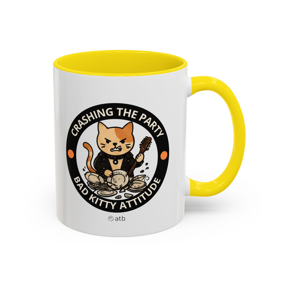 Funny Cat Mug – Funny Coffee Cup for Cat Lovers – Crashing The Party