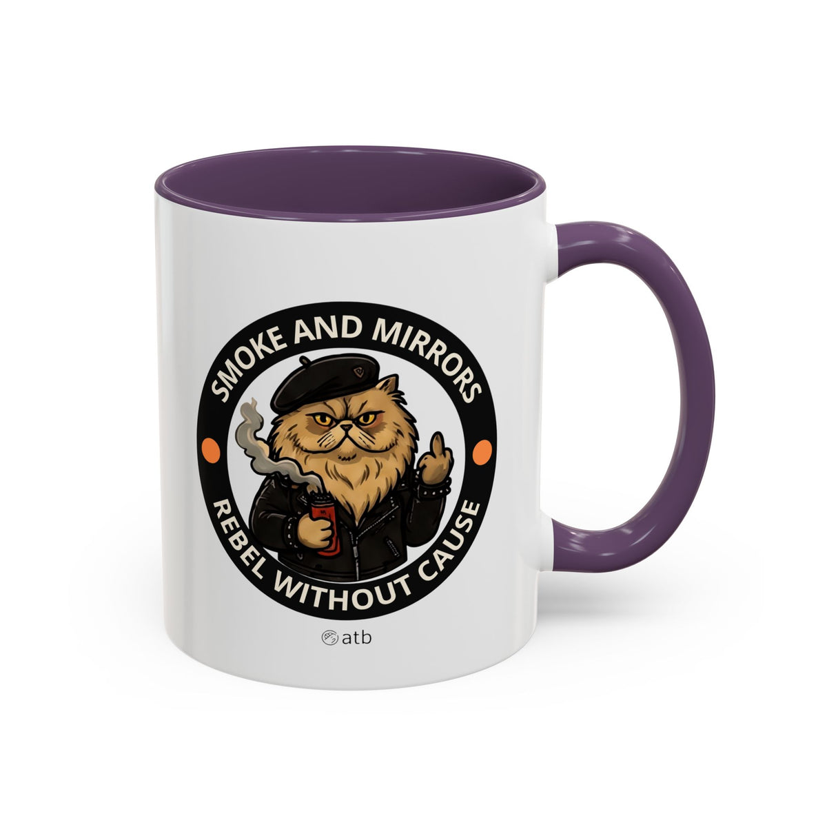 Funny Cat Mug – Funny Coffee Cup for Cat Lovers – Smoke And Mirrors
