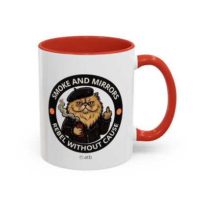 Funny Cat Mug – Funny Coffee Cup for Cat Lovers – Smoke And Mirrors