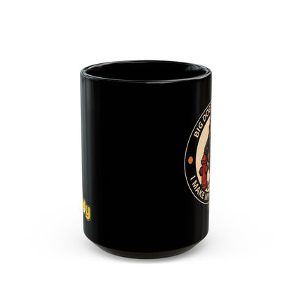 Rock Dog Mug – Funny Black Coffee Cup for Dog Lovers – Big Dog Problems