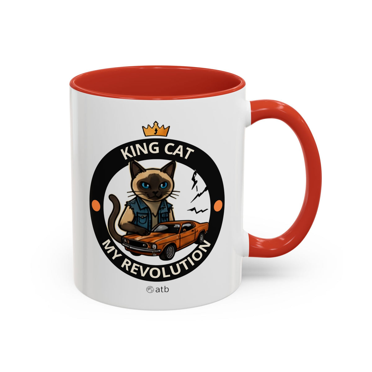 Funny Cat Mug – Funny Coffee Cup for Cat Lovers – King Cat