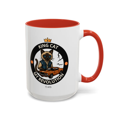 Funny Cat Mug – Funny Coffee Cup for Cat Lovers – King Cat