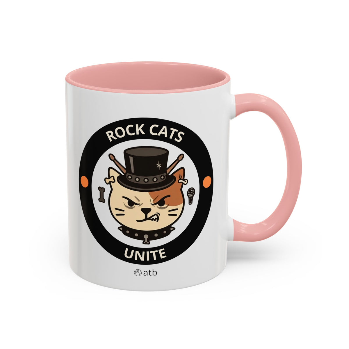 Funny Cat Mug – Funny Coffee Cup for Cat Lovers – Rock Cats