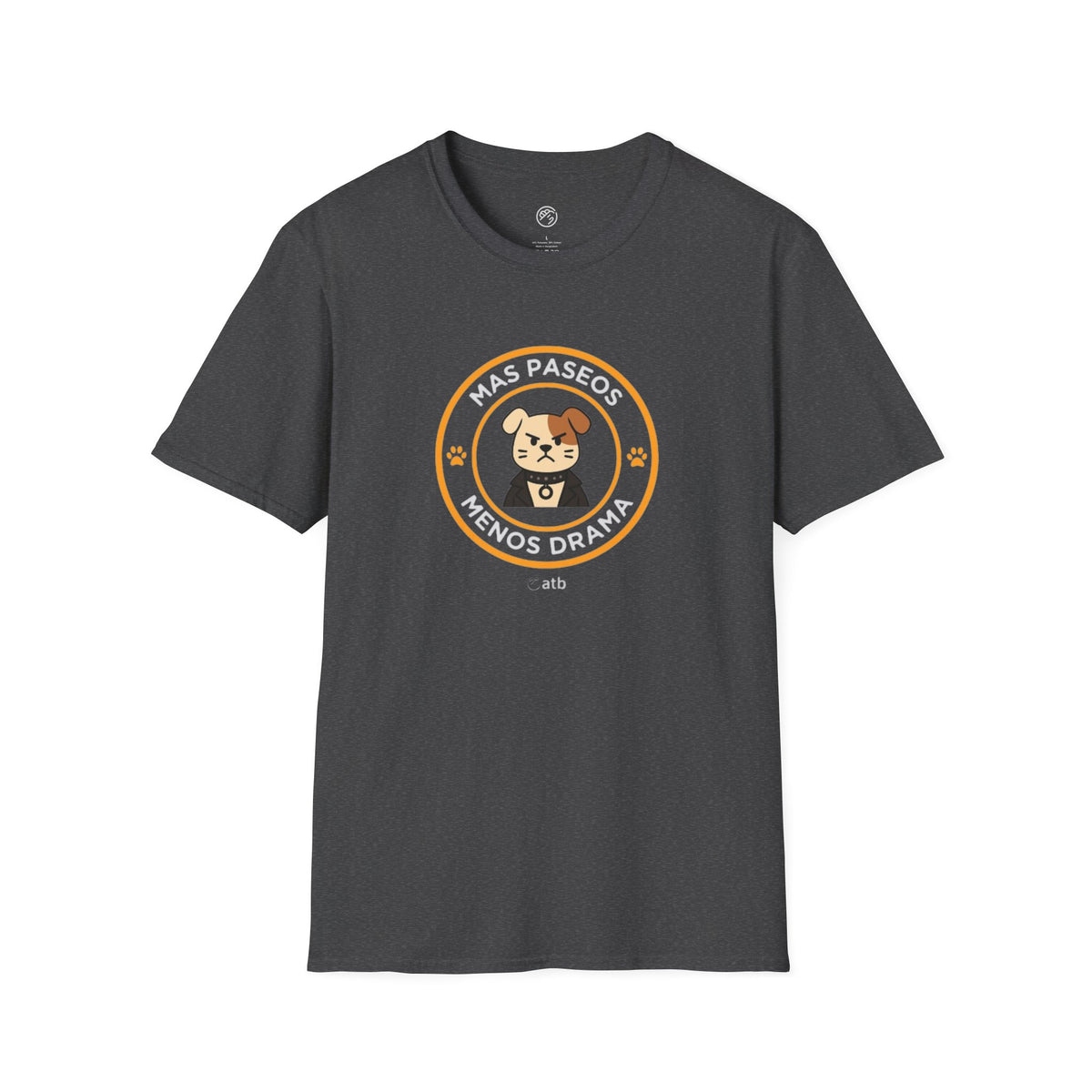 Camiseta Perro Rockero, Mas Paseos Menos Drama, Regalo Amante de Perros, Camiseta Divertida Mascotas