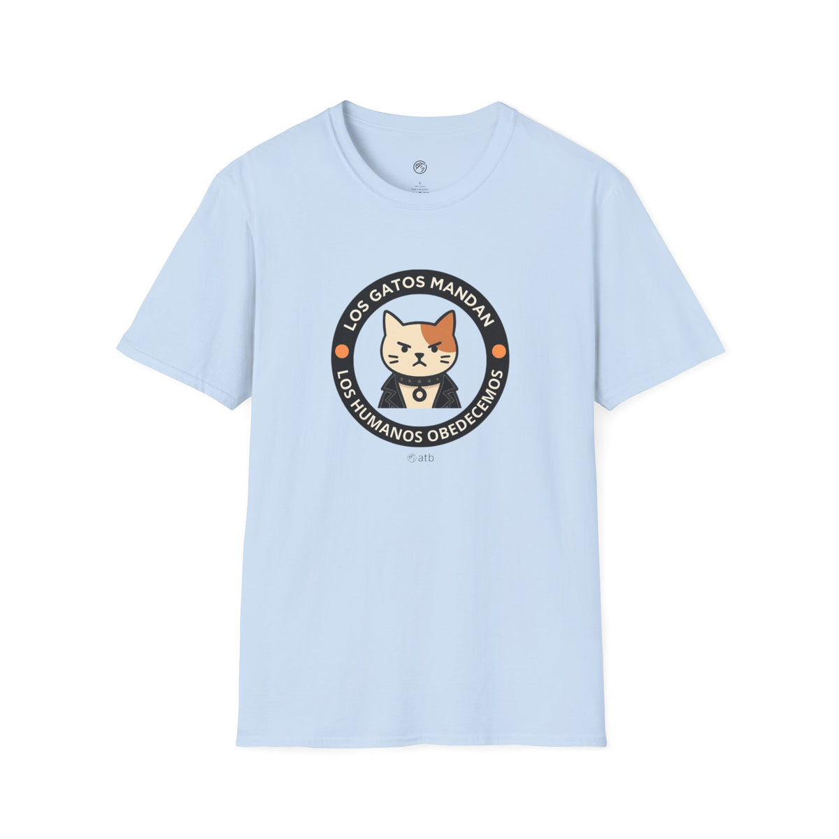 Camiseta Gato Rockero, Los Gatos Mandan Los Humanos Obedecemos, Regalo Amante de Gatos, Camiseta Divertida