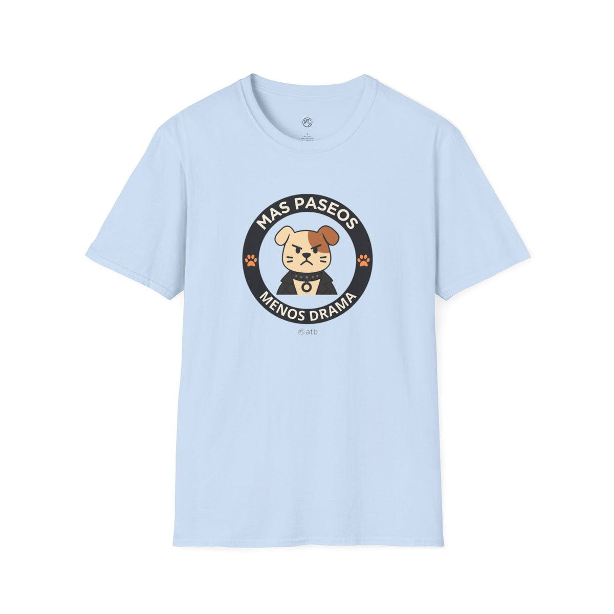 Camiseta Perro Rockero, Mas Paseos Menos Drama, Regalo Amante de Perros, Camiseta Divertida Mascotas