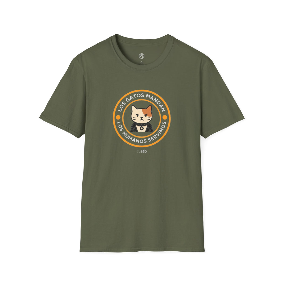 Camiseta Gato Rockero, Los Gatos Mandan Los Humanos Servimos, Regalo Amante de Gatos, Camiseta Divertida