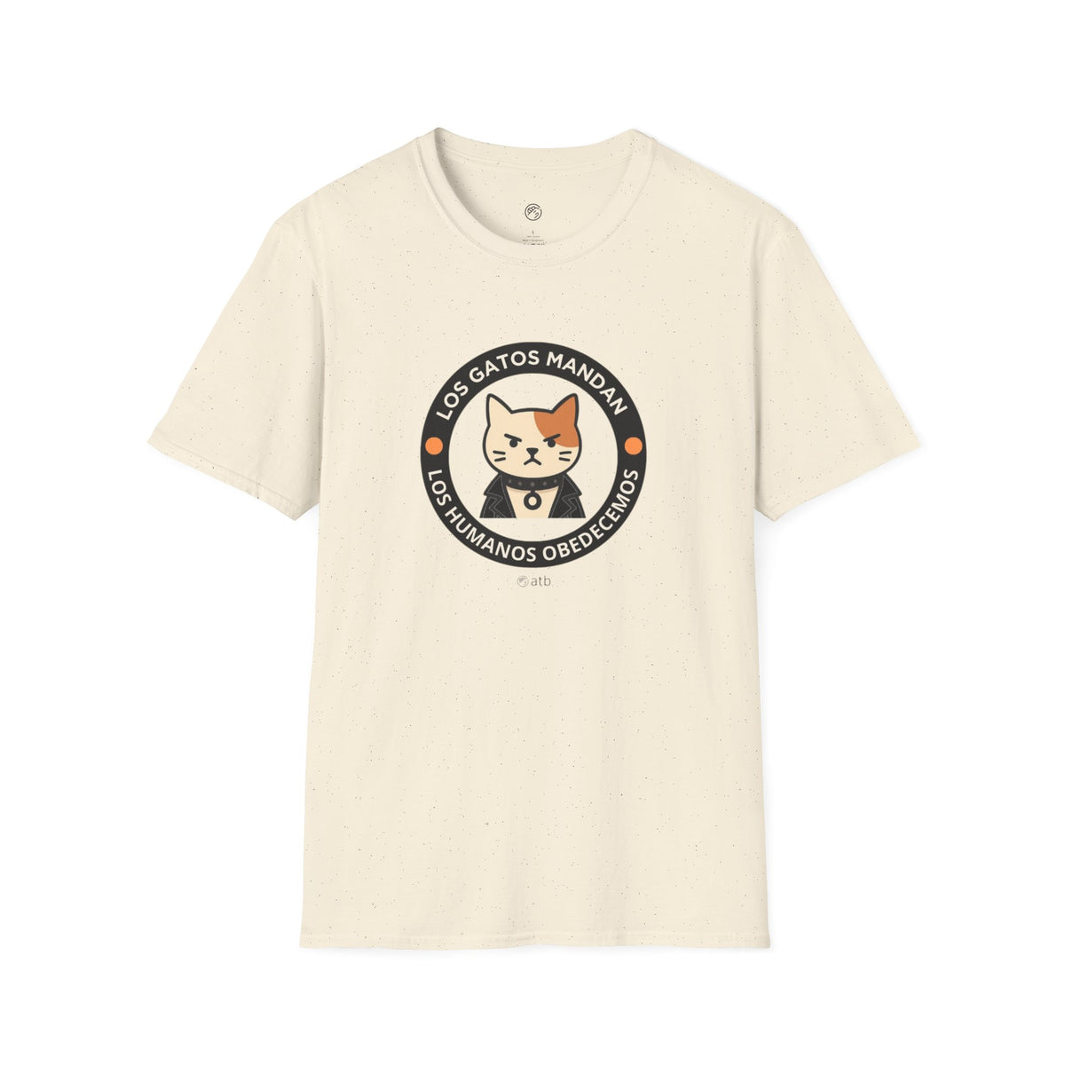Camiseta Gato Rockero, Los Gatos Mandan Los Humanos Obedecemos, Regalo Amante de Gatos, Camiseta Divertida