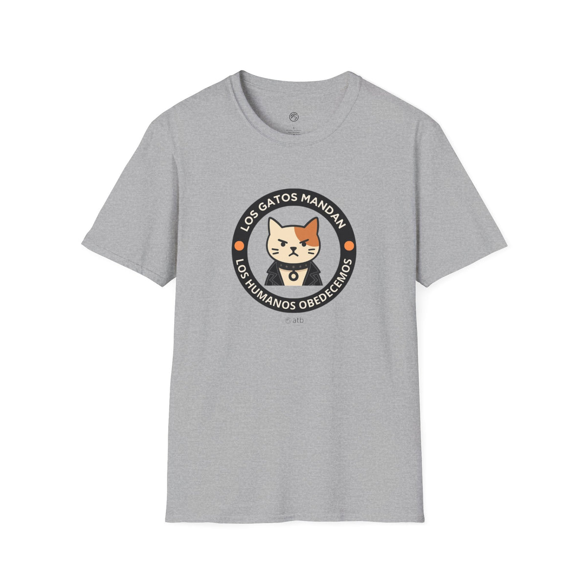 Camiseta Gato Rockero, Los Gatos Mandan Los Humanos Obedecemos, Regalo Amante de Gatos, Camiseta Divertida